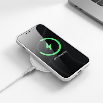 Baseus Tekuté gelové pouzdro silikonový kryt pro iPhone 13 Pro Max bílý (ARYT000502)