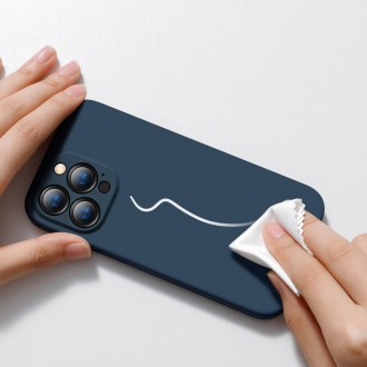 Baseus Liquid Gel Case silikonový kryt pro iPhone 13 Pro modrý (ARYT000703)