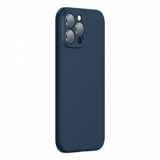 Baseus Liquid Gel Case Soft Flexible Rubber Cover for iPhone 13 Pro Max blue (ARYT000803)