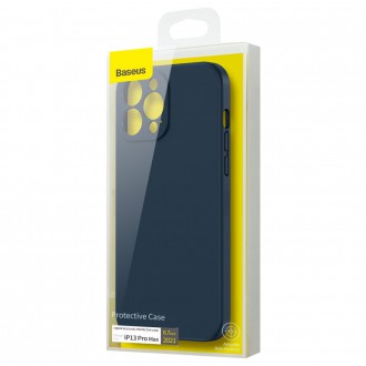 Baseus Liquid Gel Case Soft Flexible Rubber Cover for iPhone 13 Pro Max blue (ARYT000803)
