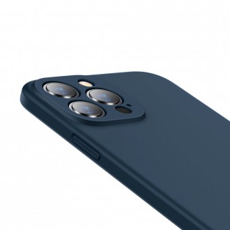 Baseus Liquid Gel Case Soft Flexible Rubber Cover for iPhone 13 Pro Max blue (ARYT000803)
