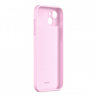 Baseus Liquid Gel Case silikonový kryt pro iPhone 13 růžový (ARYT000904)