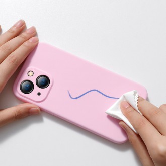 Baseus Liquid Gel Case silikonový kryt pro iPhone 13 růžový (ARYT000904)