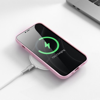Baseus Liquid Gel Case silikonový kryt pro iPhone 13 růžový (ARYT000904)
