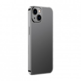 Kryt Baseus Matné skleněné pouzdro pro iPhone 13 Hard Case s průhledným gelovým rámem (ARWS000002)