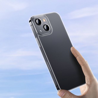 Kryt Baseus Matné skleněné pouzdro pro iPhone 13 Hard Case s průhledným gelovým rámem (ARWS000002)