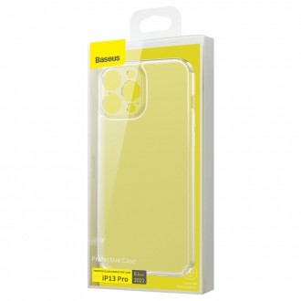 Ochranný kryt Baseus Frosted Glass Case pro iPhone 13 Pro Hard Case s průhledným gelovým rámem (ARWS000102)