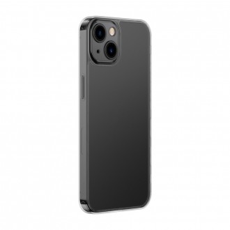 Kryt Baseus Frosted Glass Case pro iPhone 13 s pevným pouzdrem s gelovým rámem černý (ARWS000301)