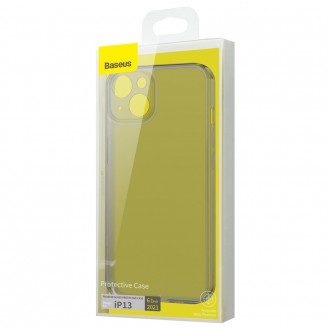 Kryt Baseus Frosted Glass Case pro iPhone 13 s pevným pouzdrem s gelovým rámem černý (ARWS000301)