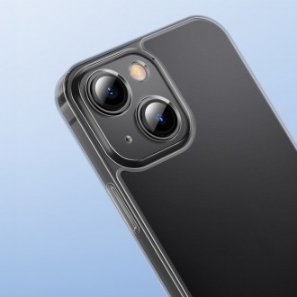 Kryt Baseus Frosted Glass Case pro iPhone 13 s pevným pouzdrem s gelovým rámem černý (ARWS000301)