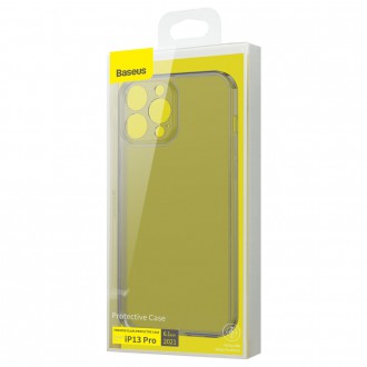 Ochranný kryt Baseus Frosted Glass Case pro iPhone 13 Pro Hard Cover s gelovým rámečkem černý (ARWS000401)