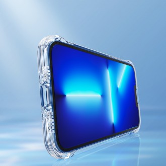 Joyroom Defender Series case for iPhone 13 rugged housing with hooks kickstand transparent (JR-BP954)
