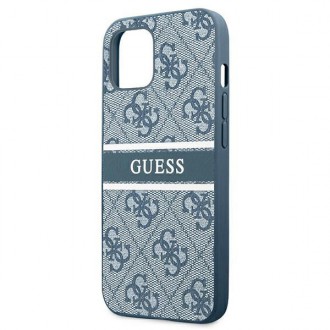 Guess GUHCP13S4GDBL 13 mini 5,4&quot; modro/modré pevné pouzdro 4G Stripe