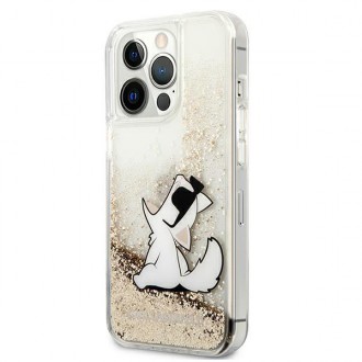 Karl Lagerfeld KLHCP13LGCFD iPhone 13 Pro / 13 6,1" złoty/gold hardcase Liquid Glitter Choupette Fun
