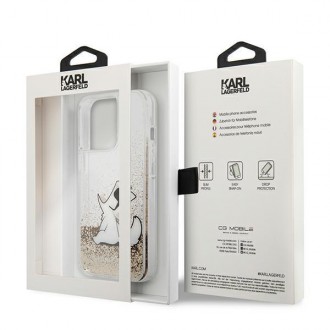 Karl Lagerfeld KLHCP13LGCFD iPhone 13 Pro / 13 6,1" złoty/gold hardcase Liquid Glitter Choupette Fun
