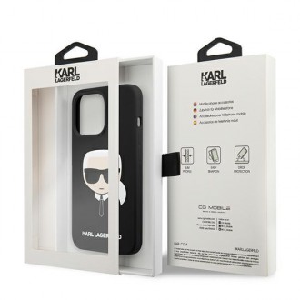 Karl Lagerfeld KLHCP13LSLKHBK iPhone 13 Pro / 13  6,1" czarny/black hardcase Silicone Karl`s Head