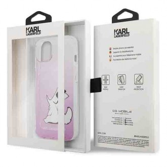 Karl Lagerfeld KLHCP13MCFNRCPI iPhone 13 6.1 &quot;hardcase pink / pink Choupette Fun