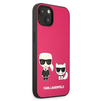 Karl Lagerfeld KLHCP13MPCUSKCP iPhone 13 6.1 &quot;fuchsia / fuchsia hardcase Ikonik Karl &amp; Choupette