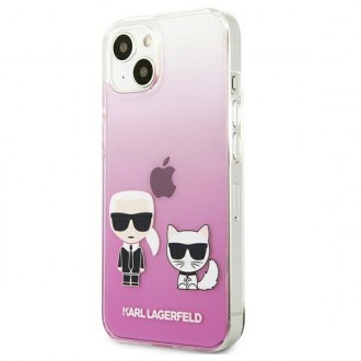 Karl Lagerfeld KLHCP13SCKTRP iPhone 13 mini 5,4" hardcase różowy/pink Karl & Choupette