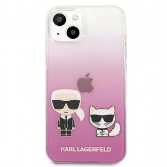 Karl Lagerfeld KLHCP13SCKTRP iPhone 13 mini 5,4" hardcase różowy/pink Karl & Choupette