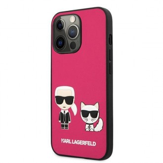 Karl Lagerfeld KLHCP13XPCUSKCP iPhone 13 Pro Max 6,7 &quot;fuchsia / fuchsia hardcase Ikonik Karl &amp; Choupette