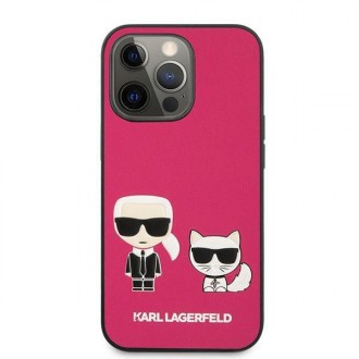 Karl Lagerfeld KLHCP13XPCUSKCP iPhone 13 Pro Max 6,7 &quot;fuchsia / fuchsia hardcase Ikonik Karl &amp; Choupette