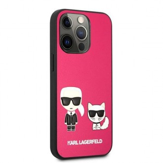 Karl Lagerfeld KLHCP13XPCUSKCP iPhone 13 Pro Max 6,7 &quot;fuchsia / fuchsia hardcase Ikonik Karl &amp; Choupette