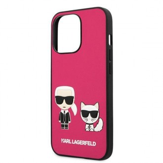 Karl Lagerfeld KLHCP13XPCUSKCP iPhone 13 Pro Max 6,7 &quot;fuchsia / fuchsia hardcase Ikonik Karl &amp; Choupette