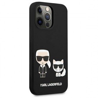 Karl Lagerfeld KLHCP13XSSKCK iPhone 13 Pro Max 6,7&quot; pevný obal černo/černý silikon Karl &amp; Choupette