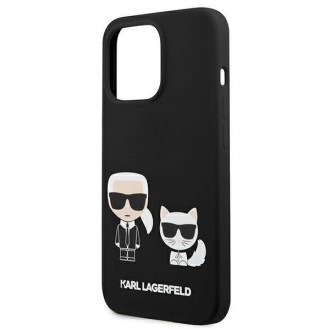 Karl Lagerfeld KLHCP13XSSKCK iPhone 13 Pro Max 6,7&quot; pevný obal černo/černý silikon Karl &amp; Choupette