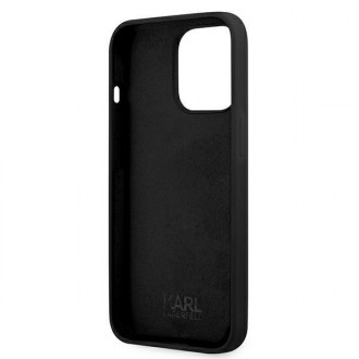 Karl Lagerfeld KLHCP13XSSKCK iPhone 13 Pro Max 6,7&quot; pevný obal černo/černý silikon Karl &amp; Choupette