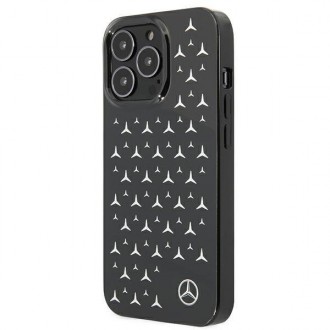 Mercedes MEHCP13LESPBK iPhone 13 Pro / 13 6,1" czarny/black hardcase Silver Stars Pattern