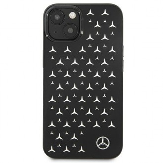 Mercedes MEHCP13MESPBK iPhone 13 6,1" czarny/black hardcase Silver Stars Pattern