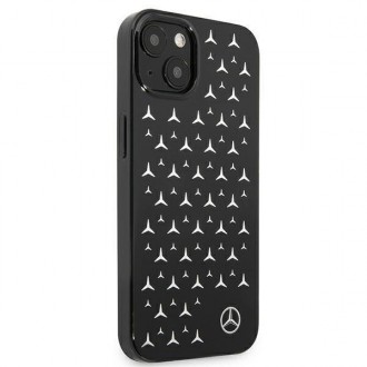 Mercedes MEHCP13MESPBK iPhone 13 6,1" czarny/black hardcase Silver Stars Pattern