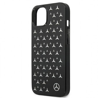 Mercedes MEHCP13SESPBK iPhone 13 mini 5,4" czarny/black hardcase Silver Stars Pattern