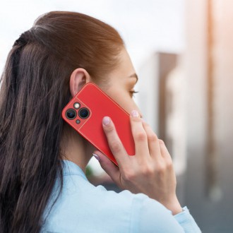 [RETURNED ITEM] Dux Ducis Yolo elegant case made of soft TPU and PU leather for iPhone 13 mini red