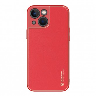 [RETURNED ITEM] Dux Ducis Yolo elegant case made of soft TPU and PU leather for iPhone 13 mini red