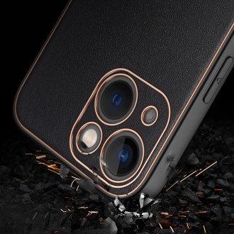 [RETURNED ITEM] Dux Ducis Yolo elegant case made of soft TPU and PU leather for iPhone 13 mini red