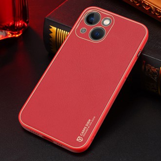 [RETURNED ITEM] Dux Ducis Yolo elegant case made of soft TPU and PU leather for iPhone 13 mini red