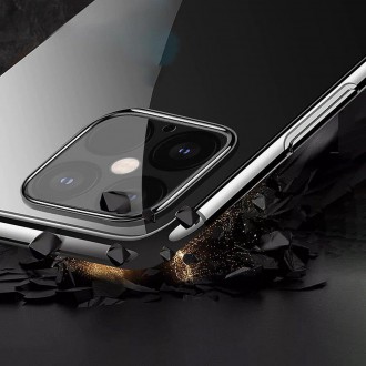 Clear Color Case Gel TPU Electroplating frame Cover for iPhone 13 Pro black