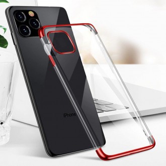 Clear Color Case Gel TPU Electroplating frame Cover for iPhone 13 Pro black