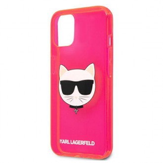 Karl Lagerfeld KLHCP13SCHTRP iPhone 13 mini 5,4" różowy/pink hardcase Glitter Choupette Fluo