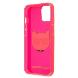 Karl Lagerfeld KLHCP13SCHTRP iPhone 13 mini 5,4" różowy/pink hardcase Glitter Choupette Fluo