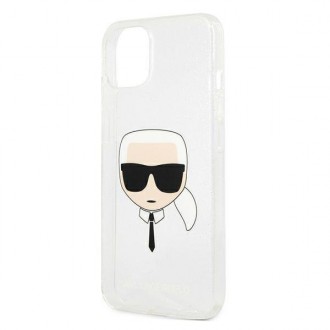 Karl Lagerfeld KLHCP13SKHTUGLS iPhone 13 mini 5,4" srebrny/silver hardcase Glitter Karl`s Head