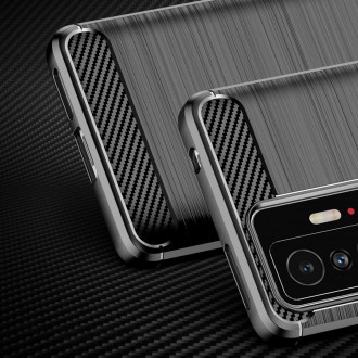 Carbon Case Flexible Cover Sleeve for Xiaomi Mi 11T Pro / Mi 11T black