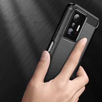 Carbon Case Flexible Cover Sleeve for Xiaomi Mi 11T Pro / Mi 11T black