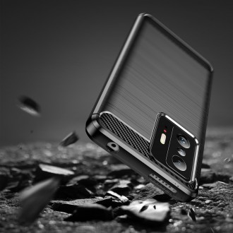 Carbon Case Flexible Cover Sleeve for Xiaomi Mi 11T Pro / Mi 11T black