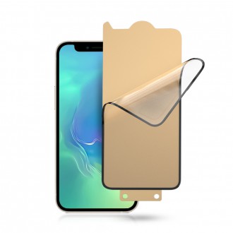 Bestsuit 6in1 set for iPhone 12 pro max case / flexi tempered glass / back film / camera glass / cloths / applicator (D30 Buffer)
