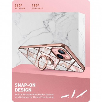 Supcase IBLSN COSMO SNAP IPHONE 13 MARBLE PINK