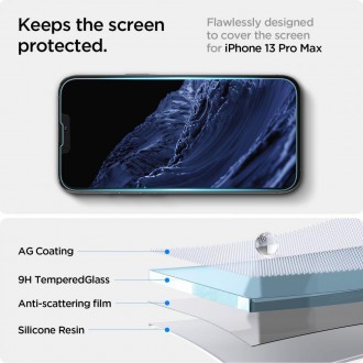 Tvrzené sklo Spigen GLAS.TR &quot;EZ FIT&quot; IPHONE 13 / 13 PRO / 14